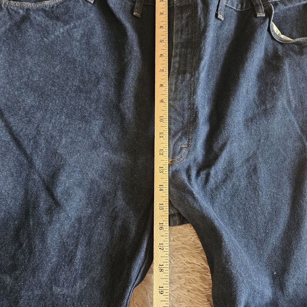 Rustler Blue Jeans Mens Size 48x30 Straight Leg Medium Wash Blue Collar Work - Picture 8 of 12